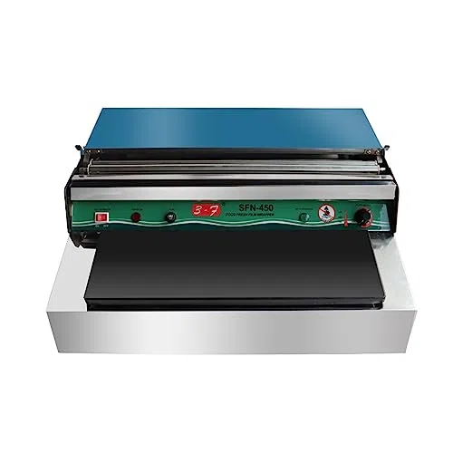 Gewerbliche Lebensmittelverpackungsmaschine mit Edelstahlschneider für PVC-Frischhaltefolie