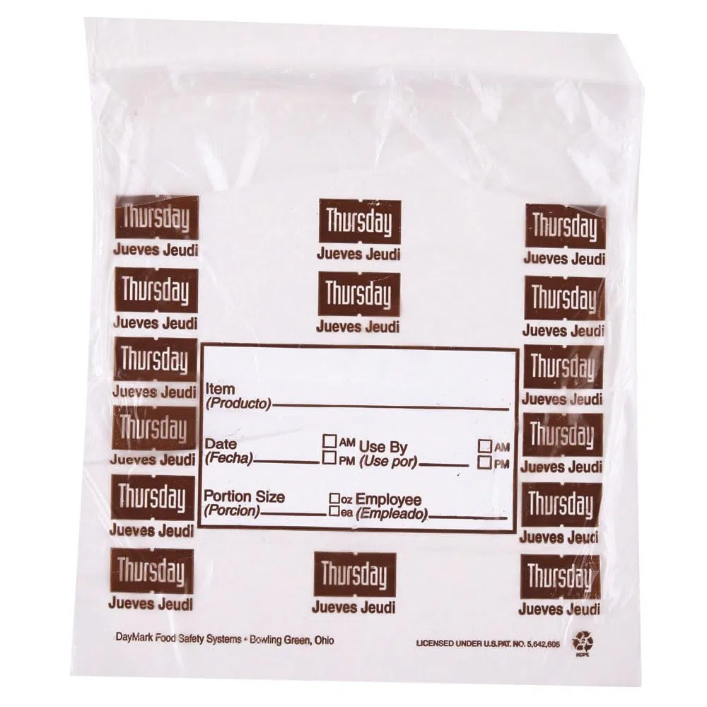 2000 Stück Portionsbeutel "Thursday", transparent, L: 16,5 cm, B: 17,8 cm, Lebensmittelbeutel, Plastikbeutel, Plastiktüten, Einzeln Portionsbeutel, Kunststoffbeutel